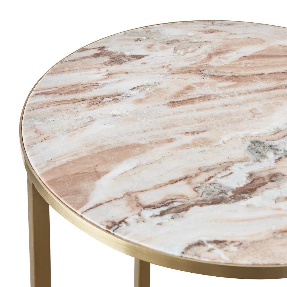 Marble Side Table : Rose