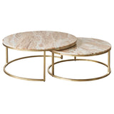 Marble Nesting Coffee Tables : Rose