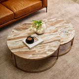 Marble Nesting Coffee Tables : Rose