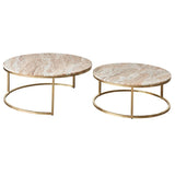 Marble Nesting Coffee Tables : Rose