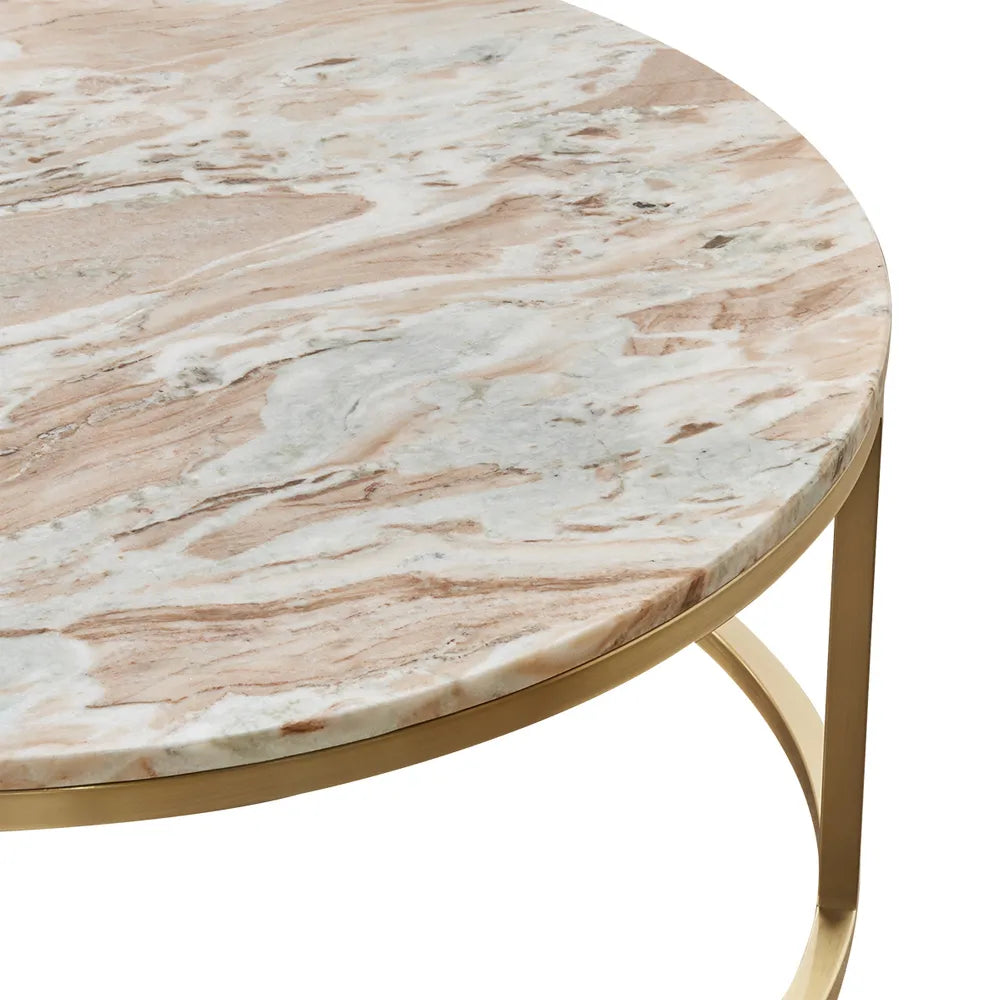 Marble Nesting Coffee Tables : Rose