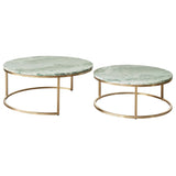 Marble Nesting Coffee Tables : Green