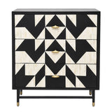 Bone Inlay 3 Drawer Chest : Arrows