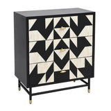 Bone Inlay 3 Drawer Chest : Arrows