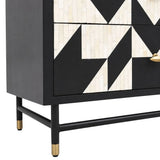 Bone Inlay 3 Drawer Chest : Arrows