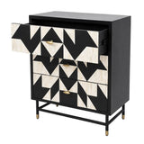 Bone Inlay 3 Drawer Chest : Arrows