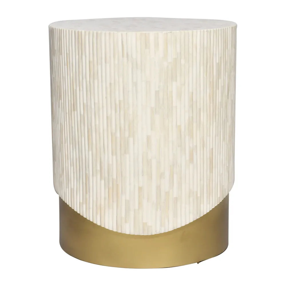 Solana Bone Inlay Side Table