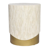 Solana Bone Inlay Side Table