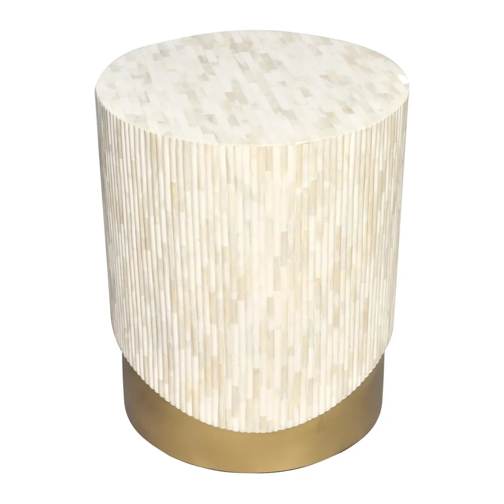 Solana Bone Inlay Side Table