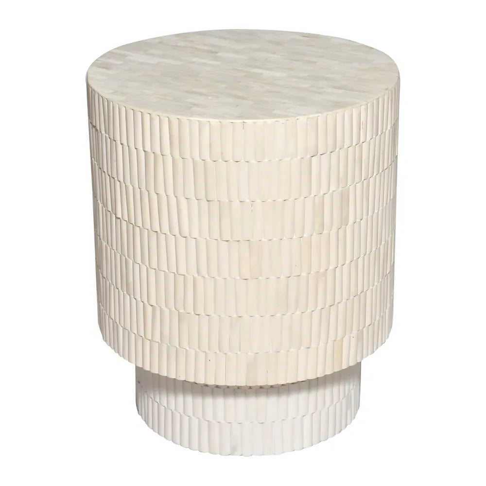 Sorrento Bone Inlay Side Table