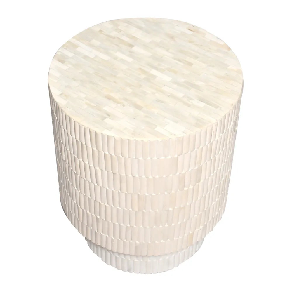Sorrento Bone Inlay Side Table