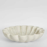 Marble Bowl : Fluted : White
