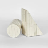 Bone Inlay Bookends : Brickwork : White