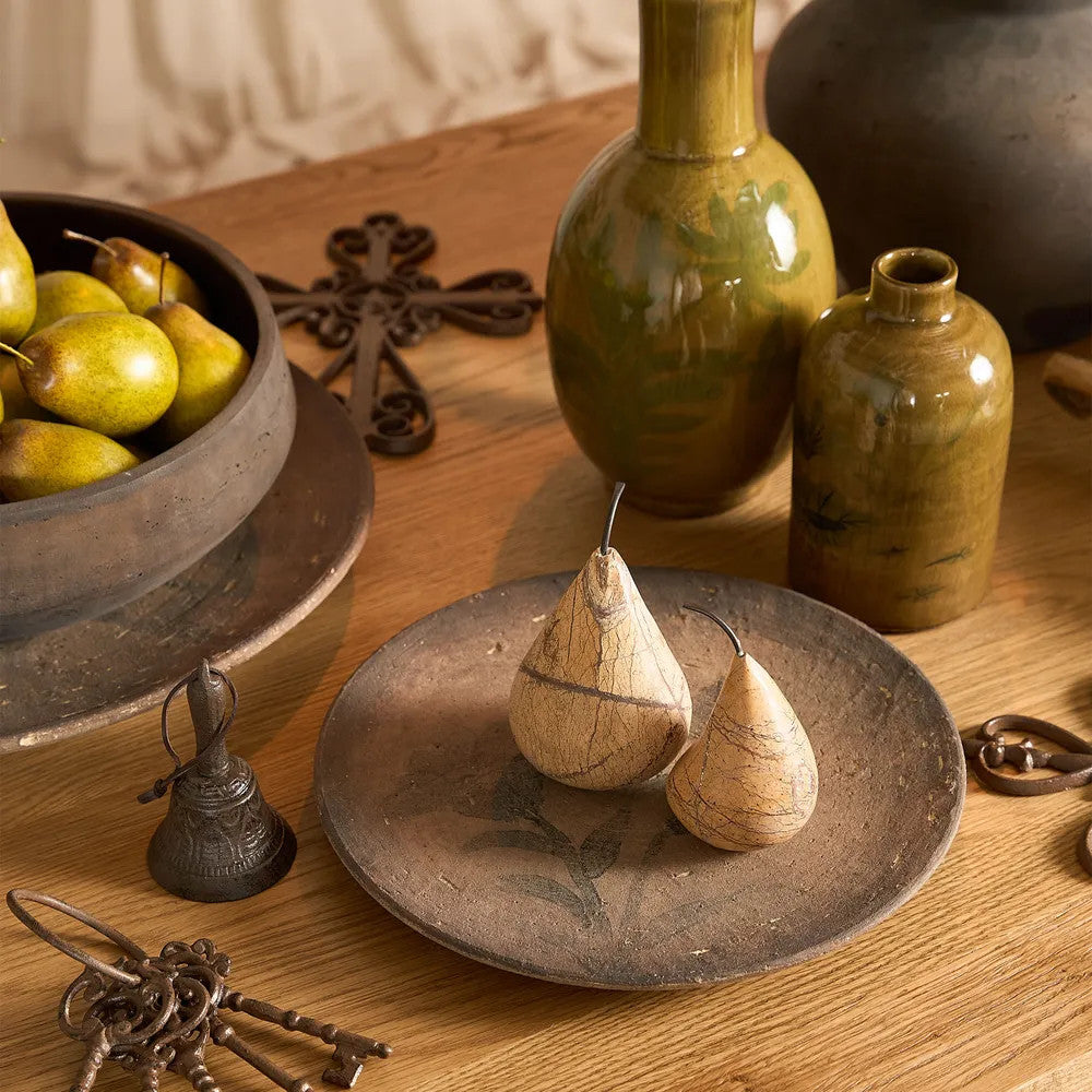 Marble Pear : Mocha (Set of 2)