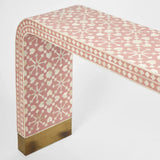 Bone Inlay Waterfall Console : Zelliges : Peach