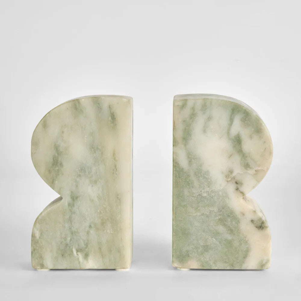 Marble Bookend : Green