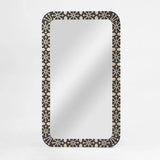 Bone Inlay Mirror : Zelliges : Black