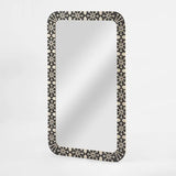 Bone Inlay Mirror : Zelliges : Black