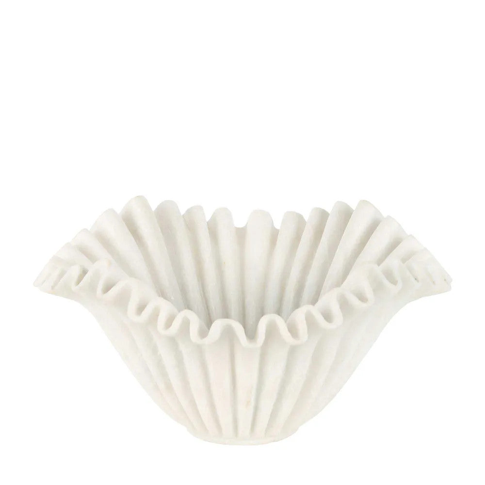 Marble Bowl : Lehriya : White