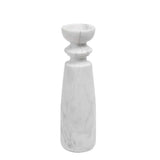 Marble Candlestick : Milana : White