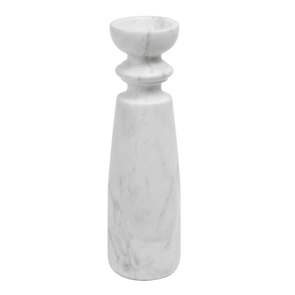 Marble Candlestick : Milana : White