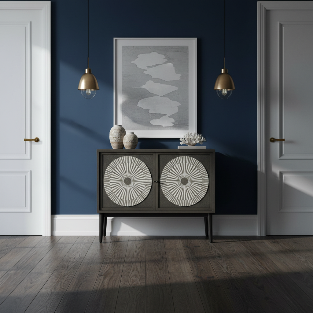 Bone Inlay 2 Door Cabinet : Solar