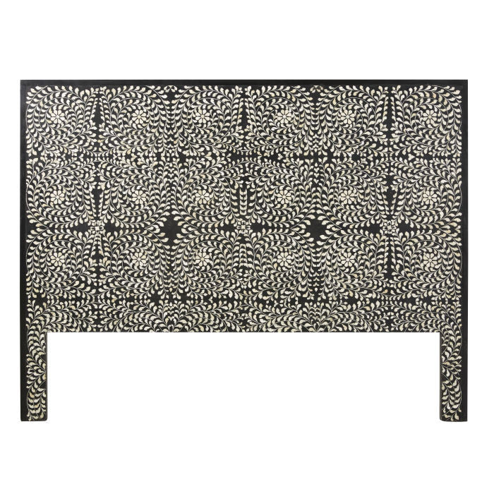 Bone or Mother of Pearl Inlay Square Bedhead