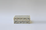 Bone Inlay Small Gift Box : Starburst : Dark Grey