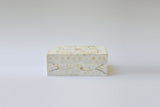 Mother of Pearl Small Gift Box : Floral : White