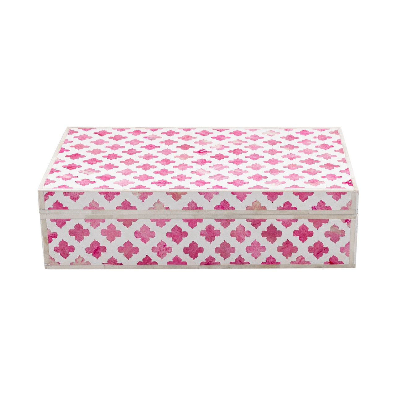 Bone Inlay Large Box : Moroccan : Pink
