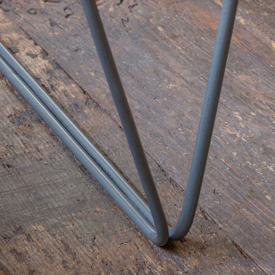 Bone Inlay Desk with V Legs : Web : Mustard