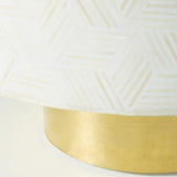 Bone Inlay Geo Inlay Petite Coffee Table