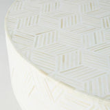 Bone Inlay Geo Inlay Petite Coffee Table