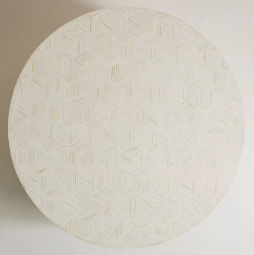 Bone Inlay Geo Inlay Petite Coffee Table