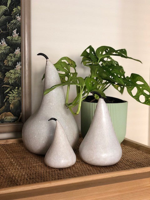 Marble Pear : White