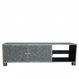 Bone Inlay TV Sideboard : Starburst : Black