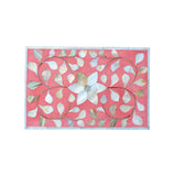 Mother of Pearl Small Gift Box : Floral : Pink