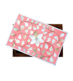 Mother of Pearl Small Gift Box : Floral : Pink
