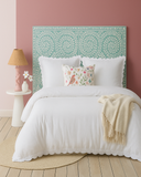 Bone or Mother of Pearl Inlay Square Bedhead
