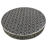 Bone Inlay Geo Inlay Coffee Table in Black