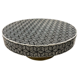 Bone Inlay Geo Inlay Coffee Table in Black