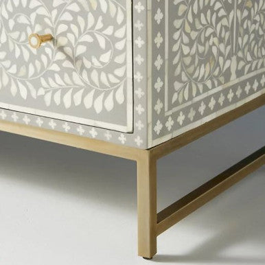 Bone Inlay 2 Door Buffet : Liana : Grey