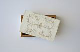 Mother of Pearl Small Gift Box : Floral : White